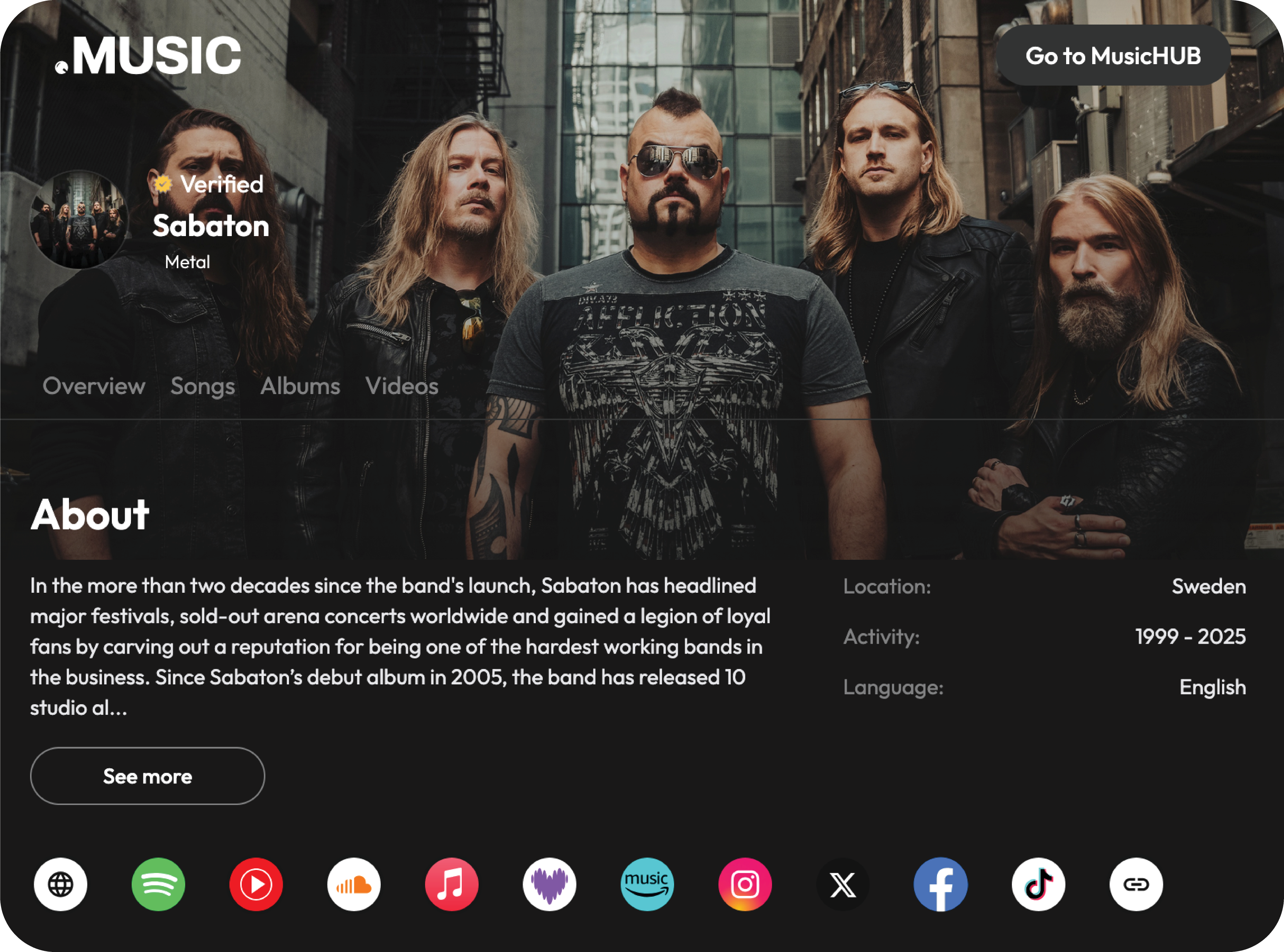 Sabaton - Real .MUSIC Member