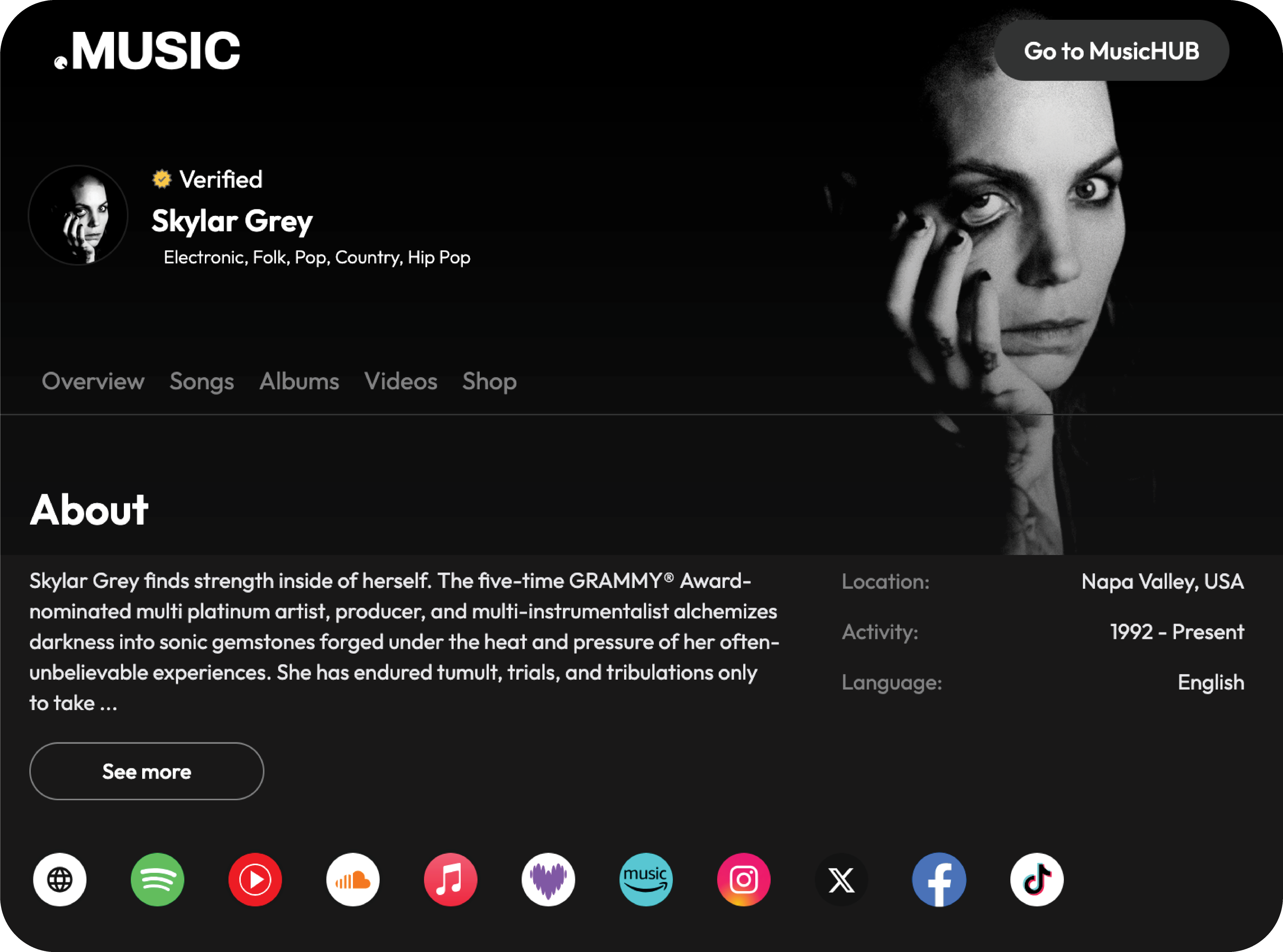 Skylar Grey - Real .MUSIC Member